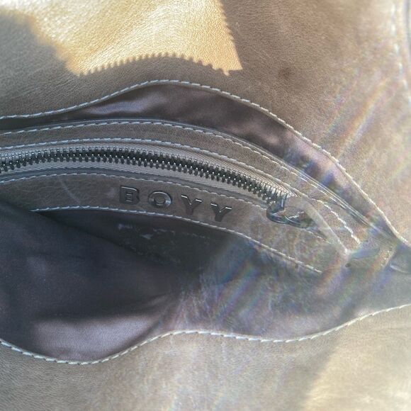 BOYY Python Embossed Leather Slash Crossbody Bag NWT - Picture 9 of 14